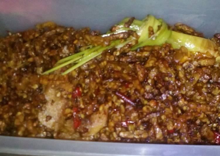 Resep Kering tempe pedas manis, Bikin Ngiler