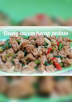 Foto resep 23. Oseng oncom kecap pedas