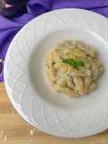 Malloreddus di farro e mais con crema di melanzane