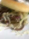 Arepita de carne mechada