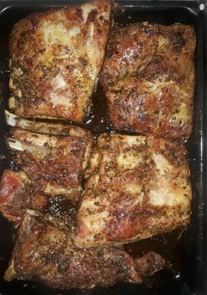 Una foto de Pechito de cerdo al horno