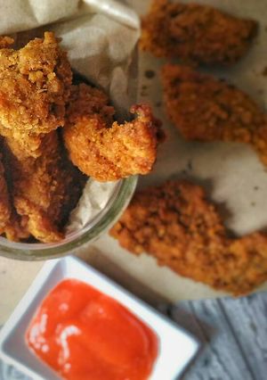 Foto resep Chicken strips variasi ayam goreng krispy kriuk