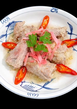 Hình của món SP.0641 - Sườn Hấp Chao Gừng.