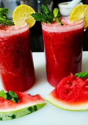 A picture of Refreshing watermelon juice 🍹.