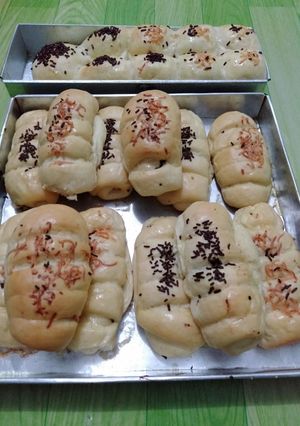 Foto resep Roti isi pisang coklat bread improver