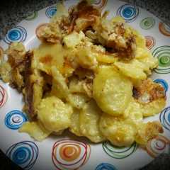 A picture of Papas a la crema gratinadas.