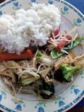 Pollo con Verduras con toquecito Oriental - #TeQuiero