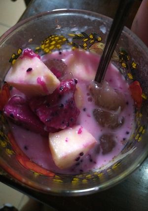 Foto resep Salad buah simple enak