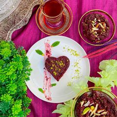 A picture of Beetroot Halwa.