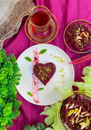A picture of Beetroot Halwa.