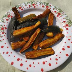 A picture of Oven Roasted Zucchini.
