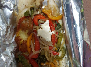 Una foto de Filete de pescado con morrón