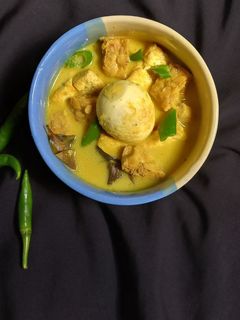 Foto resep 3T (Telur,Tempe,Tahu) Kuah Kuning