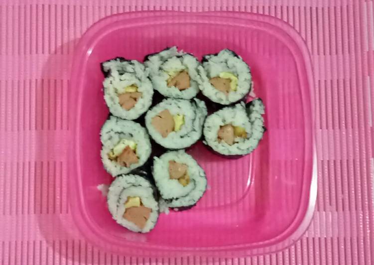 Sushi Anak Kosan #resepanakkos #cookedbydita