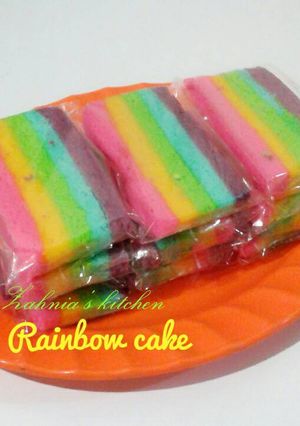 Foto resep Rainbow cake bag 2