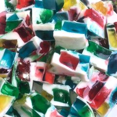 A picture of Stain glass jello bars EASY.