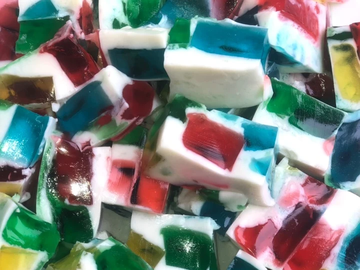 Recipe Stain glass jello bars EASY the So Delicious You can take Joss in your mouth