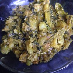A picture of Methi aloo gobii.