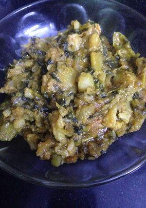 A picture of Methi aloo gobii.