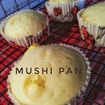 Bekal sekolah - Mushi Pan (steamed cake) Corn & Cheese