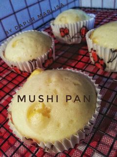 Foto resep Bekal sekolah - Mushi Pan (steamed cake) Corn & Cheese