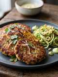 🐟 Hamburguesas de Atún Crujientes Low-Carb (35g de Proteína en 15 Minutos)