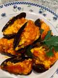 Cozze ripiene al sugo di pomodoro
