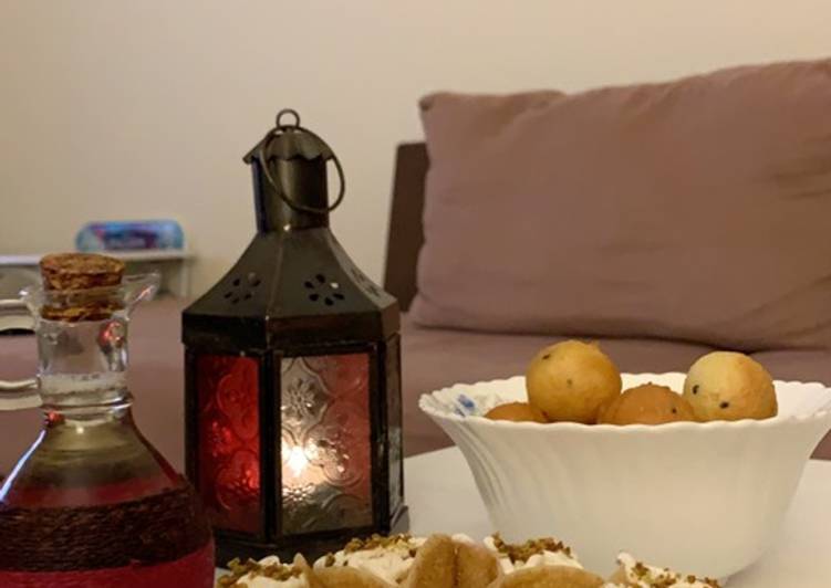 قطايف وقشطه عربي شغل البيت 👌🏼😍