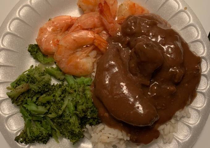 Easiest Way to Prepare Super Quick Homemade Beef,shrimp and broccoli special