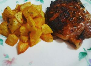 Una foto de Chuletas de cerdo con salsa agridulce!