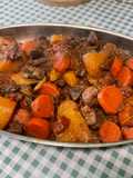 Ragoût de Sanglier aux Tomates, Carottes, Cèpes et Pommes de Terre