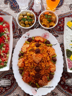 عکسی از دستور لوبیا پلو