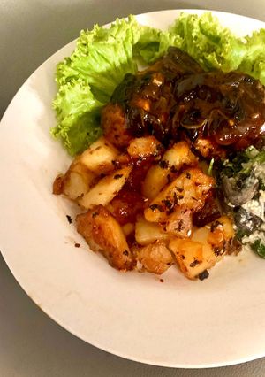 Foto resep Roasted Chicken with mushroom sauce