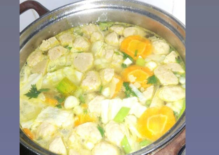 Sop pentol untuk batitaku 😊