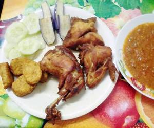 Resep mudah Ayam penyet sambal terasi Mantul Banget