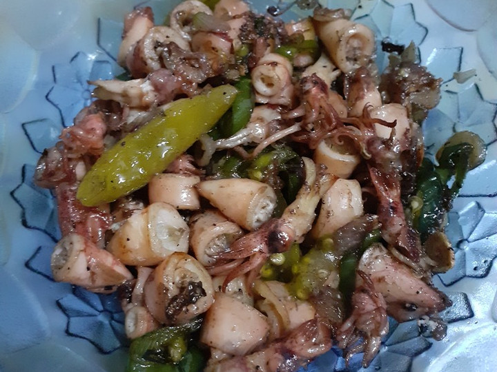 Cara Gampang Membuat Oseng Cumi Asin Cabe Ijo Menu Enak