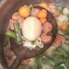 A picture of Napa Cabbage Soup.