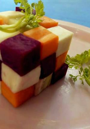 A picture of Cube winter special salad.