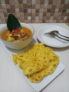 Foto resep Roti jala dan kari