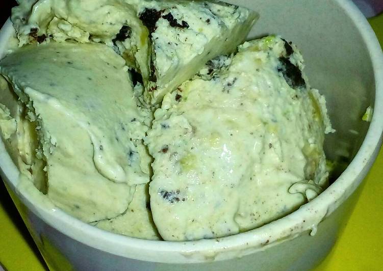 Resep Ice Cream AvoReo (Avocado&amp;Oreo) Anti Gagal