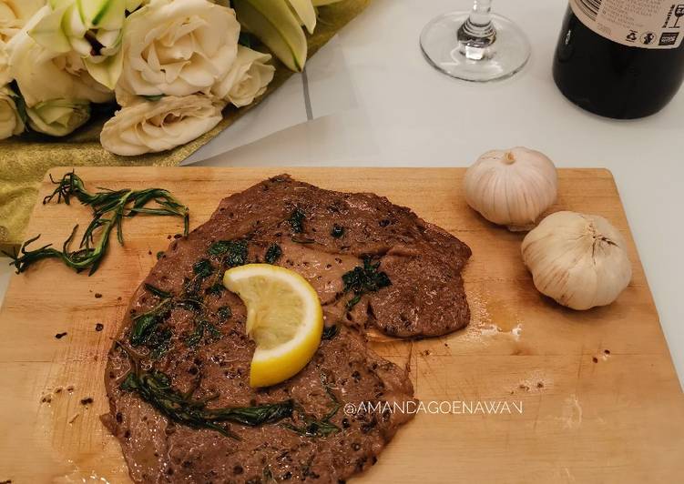 Langkah Mudah untuk Menyiapkan Garlic Butter Steak, Bisa Manjain Lidah