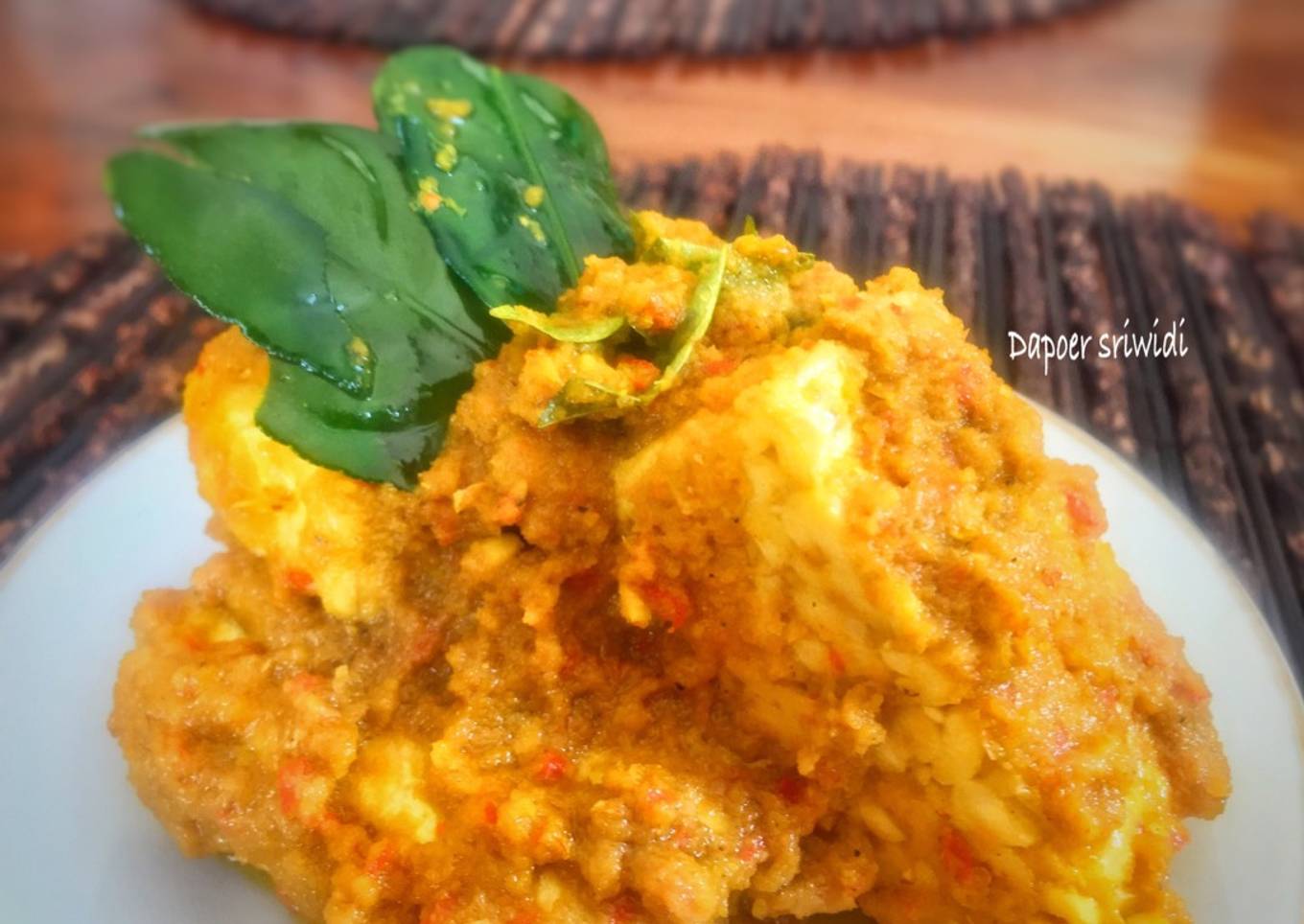 Tempe rebus berbumbu
