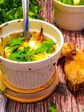 Baked Eggs with Oyster Mushrooms