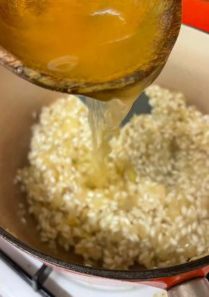 A picture of Fennel and onion risotto bianco.