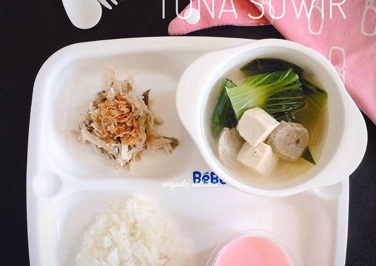 Bagaimana Menyiapkan Sup Bok Choy &amp; Tuna Suwir (Mpasi 1y+) Anti Gagal