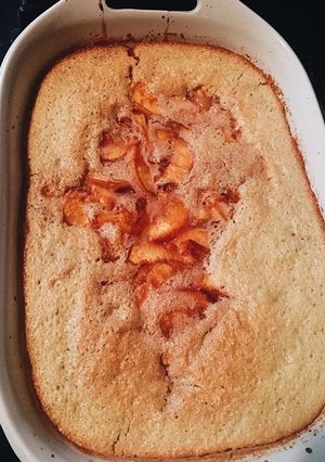 A picture of Peach Cobbler.