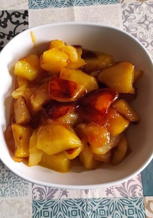 Une photo de Pommes caramélisées
