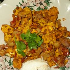 A picture of Chickpea chat.