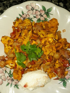 A picture of Chickpea chat.