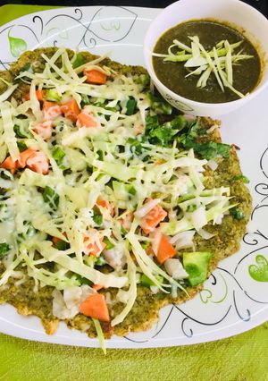 A picture of Moong dal dosa.